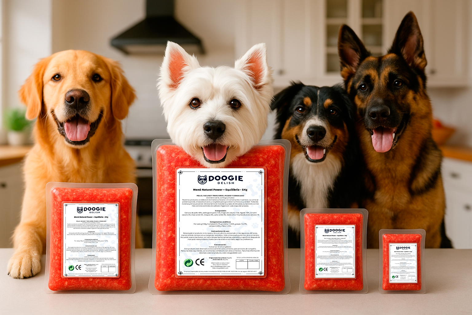 dieta-Barf-Doogie-Delish-con-perros